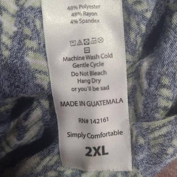 Lularoe Heathered Gray Green Julia Midi Dress Sz. 2xl - Picture 5 of 5